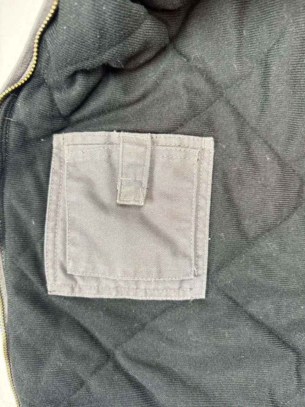 Heritage Workwear Berne Youth 14-16 Gray Canvas Quilted Full Zip Bomber Jacket